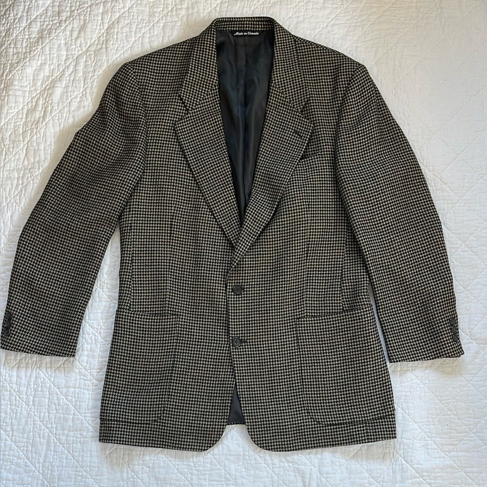 Paul Dione Wool Houndstooth Sport Coat